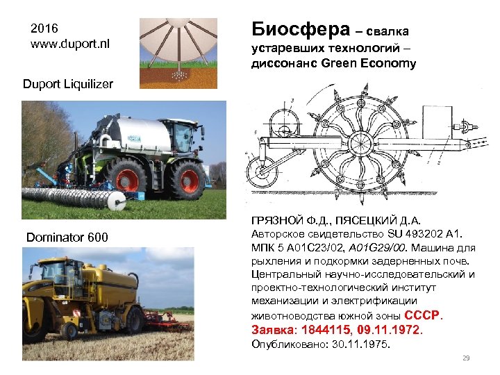2016 www. duport. nl Биосфера – свалка устаревших технологий – диссонанс Green Economy Duport