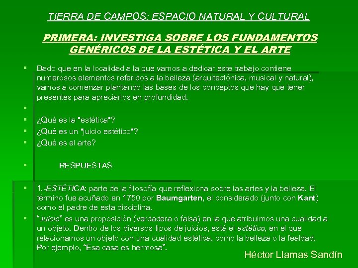 TIERRA DE CAMPOS: ESPACIO NATURAL Y CULTURAL PRIMERA: INVESTIGA SOBRE LOS FUNDAMENTOS GENÉRICOS DE