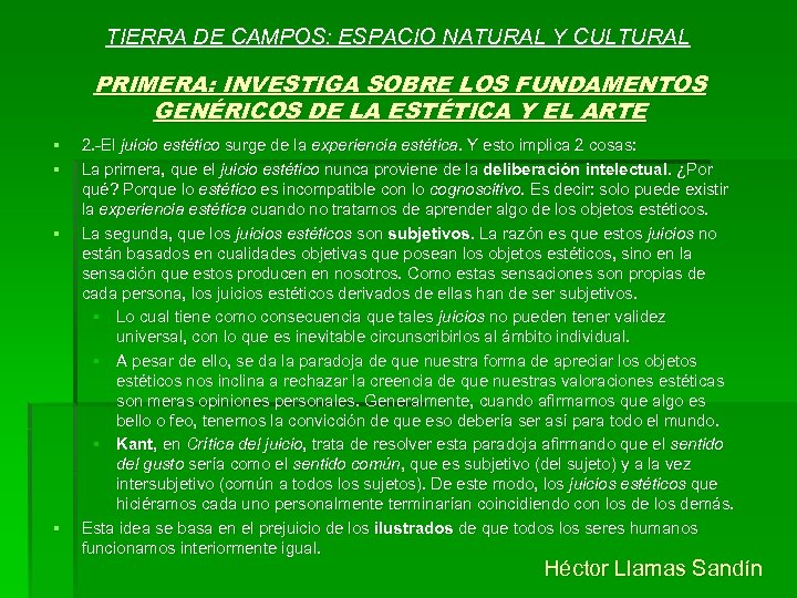 TIERRA DE CAMPOS: ESPACIO NATURAL Y CULTURAL PRIMERA: INVESTIGA SOBRE LOS FUNDAMENTOS GENÉRICOS DE