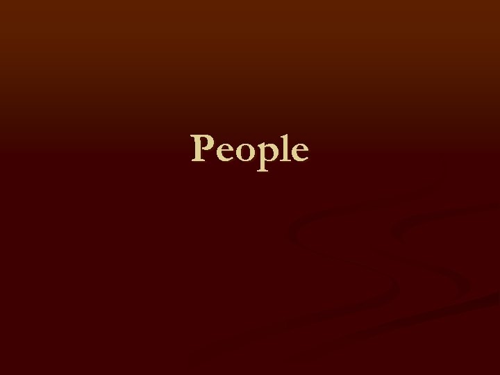 People 