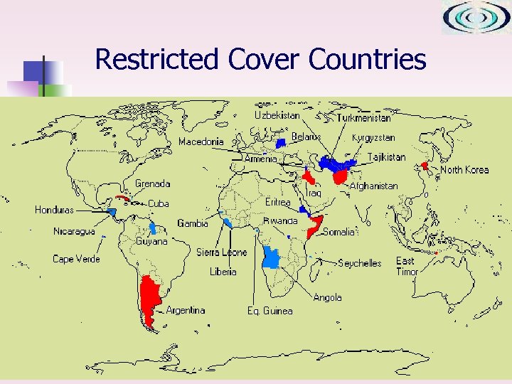 Restricted Cover Countries 