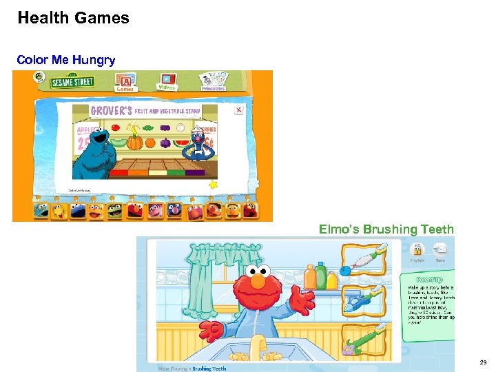 Health Games Color Me Hungry Elmo’s Brushing Teeth 29 