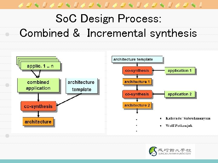 So. C Design Process: Combined & Incremental synthesis 