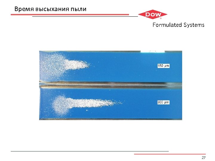 Время высыхания пыли 27 