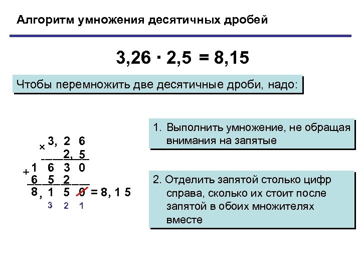 Презентация к уроку действия с десятичными дробями