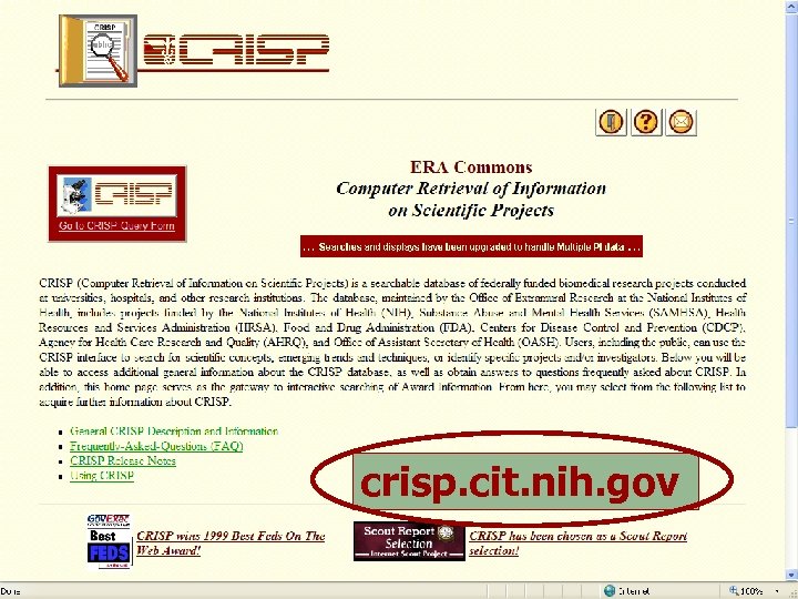 crisp. cit. nih. gov 