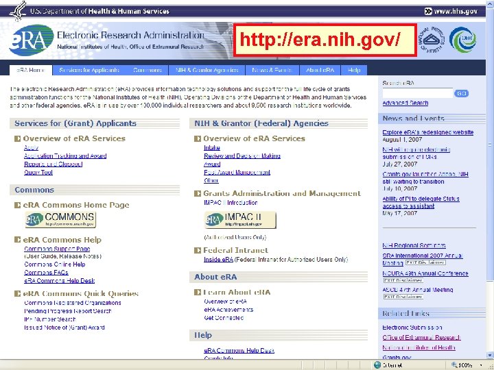 http: //era. nih. gov/ 