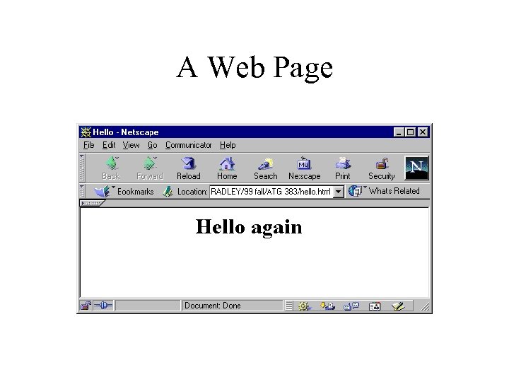 A Web Page 