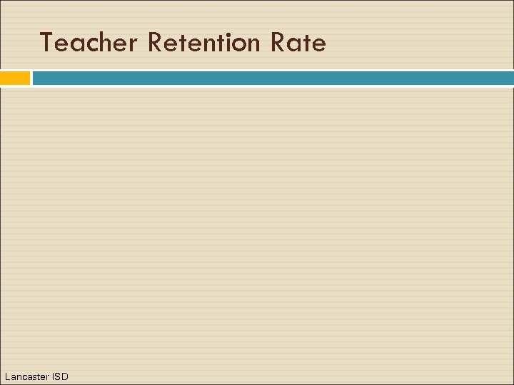 Teacher Retention Rate Lancaster ISD 