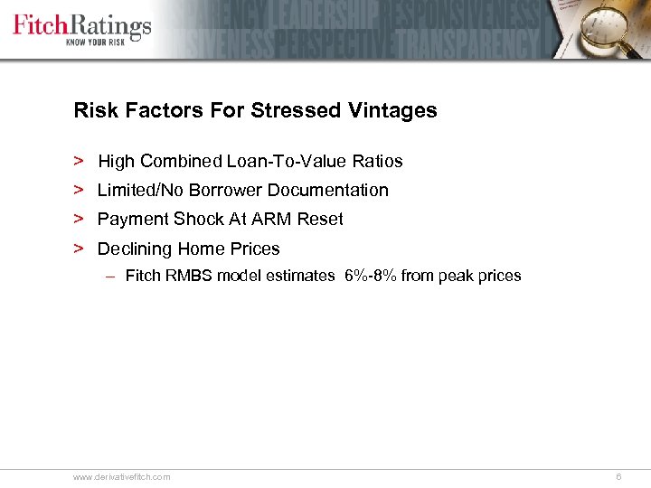 Risk Factors For Stressed Vintages > High Combined Loan-To-Value Ratios > Limited/No Borrower Documentation