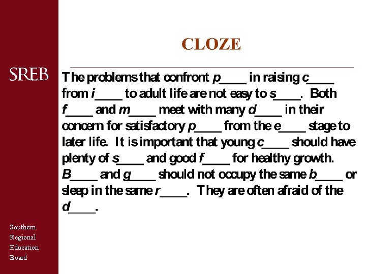 Southern Regional Education Board 