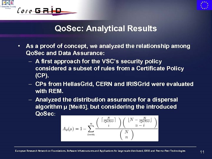 Qo. Sec: Analytical Results • As a proof of concept, we analyzed the relationship