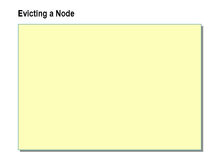 Evicting a Node 
