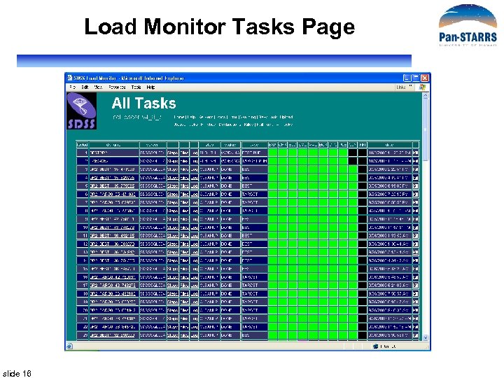 Load Monitor Tasks Page slide 16 