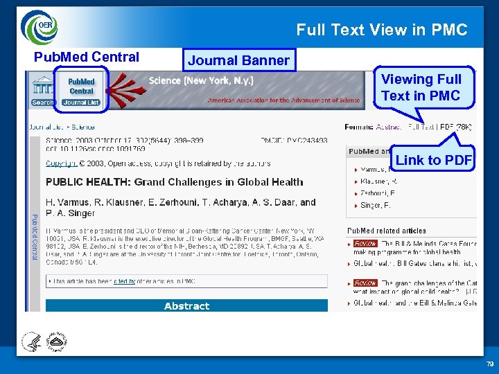 Full Text View in PMC Pub. Med Central Journal Banner Viewing Full Text in