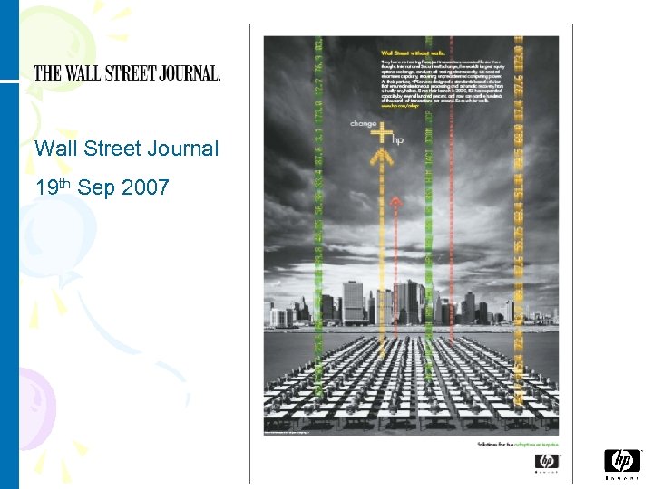 Wall Street Journal 19 th Sep 2007 