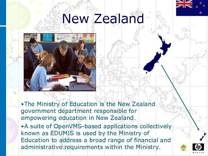 New Zealand • The Ministry of Education is the New Zealand government department responsible