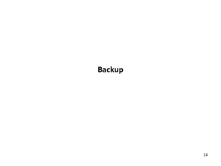 Backup 14 