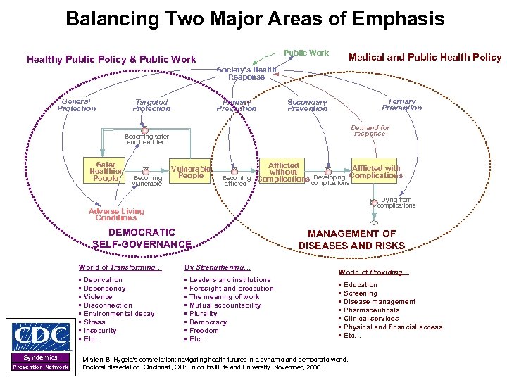 Balancing Two Major Areas of Emphasis Public Work Healthy Public Policy & Public Work