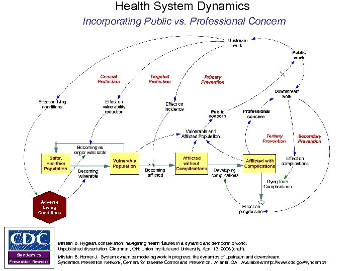 Health System Dynamics Incorporating Public vs. Professional Concern Milstein B. Hygeia's constellation: navigating health