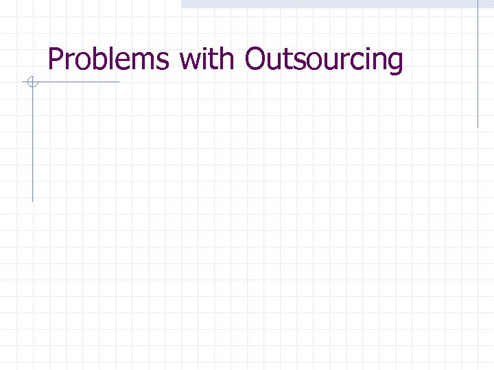 Problems with Outsourcing 