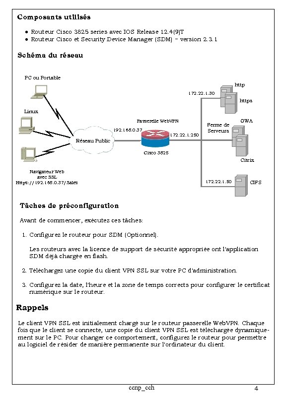 Composants utilisés ● Routeur Cisco 3825 series avec IOS Release 12. 4(9)T ● Routeur