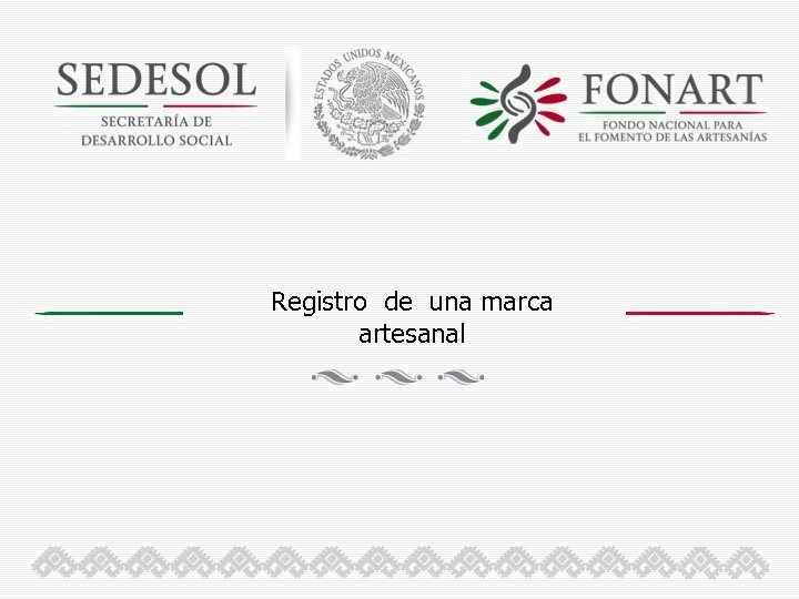 Registro de una marca artesanal 