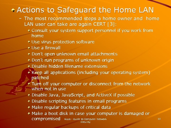 Actions to Safeguard the Home LAN – The most recommended steps a home owner