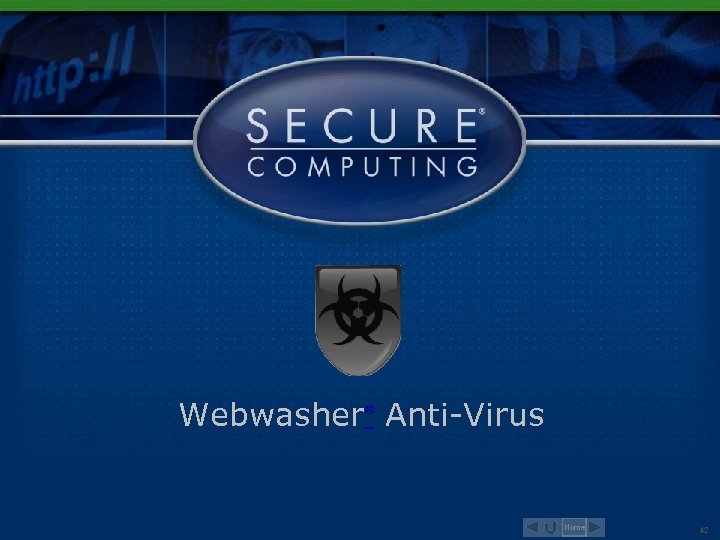 Webwasher Anti-Virus ® Home 42 