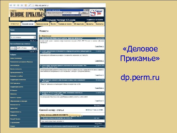  «Деловое Прикамье» dp. perm. ru 