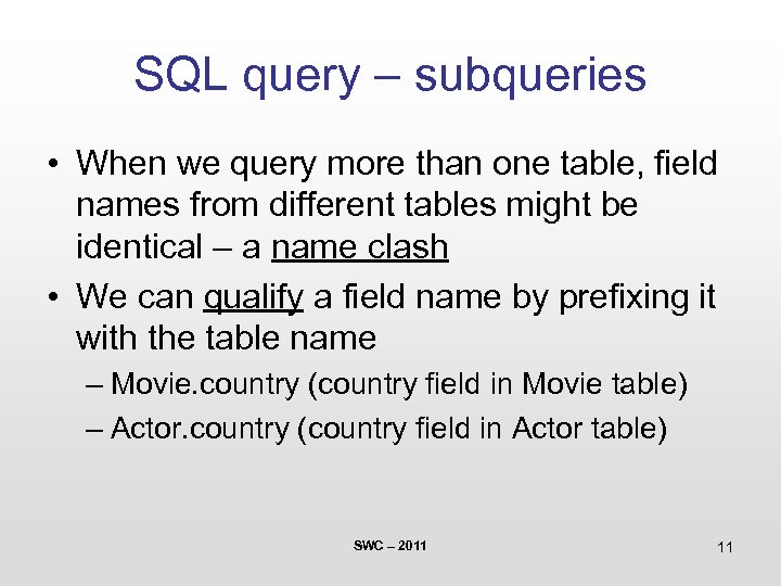 SQL Queries Subqueries And Joining SQL Query