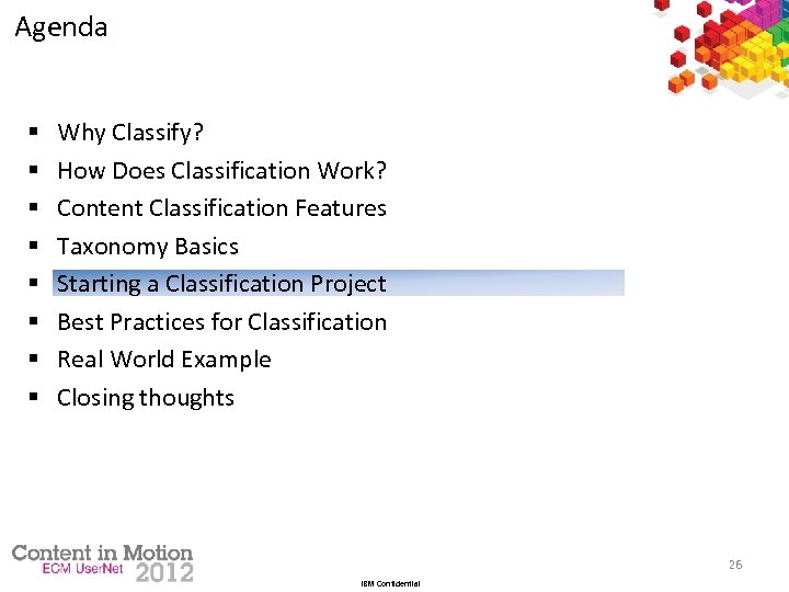 Agenda § § § § Why Classify? How Does Classification Work? Content Classification Features