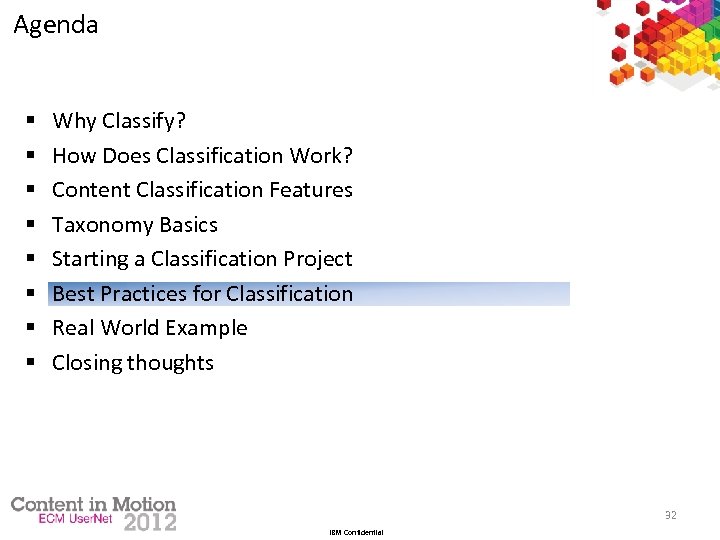 Agenda § § § § Why Classify? How Does Classification Work? Content Classification Features