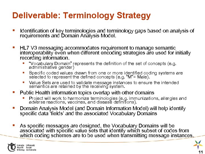 Deliverable: Terminology Strategy § Identification of key terminologies and terminology gaps based on analysis