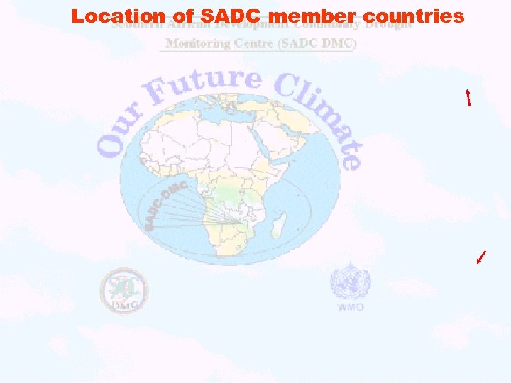 Location of SADC member countries 