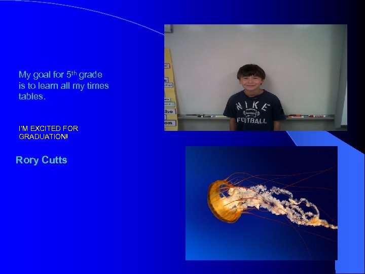 My goal for 5 th grade is to learn all my times tables. I’M