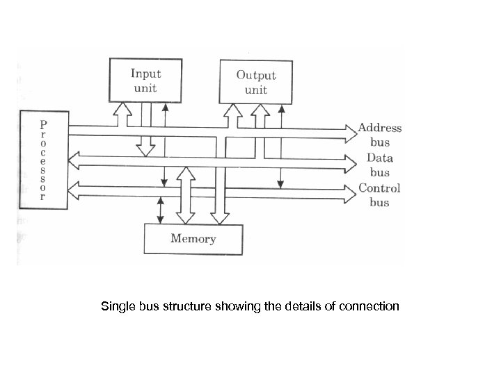 Single bus structure showing the details of connection 