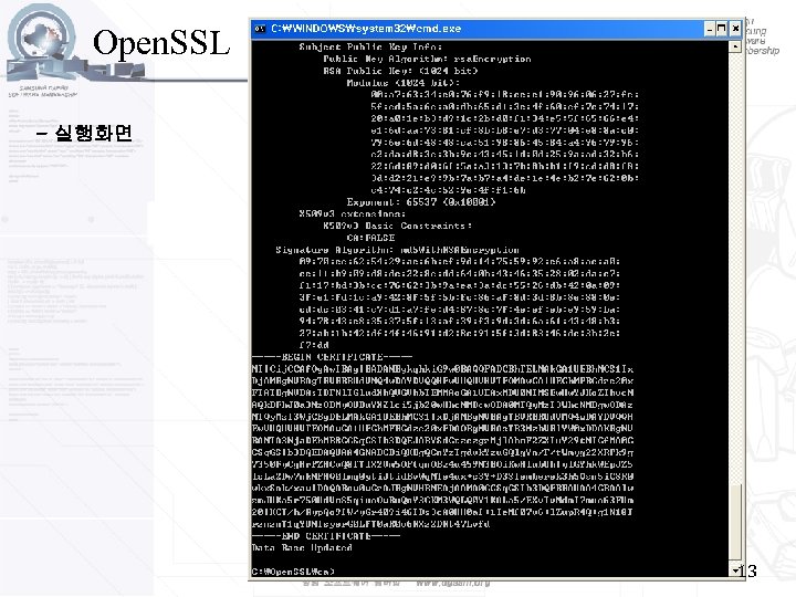 Open. SSL - 실행화면 13 