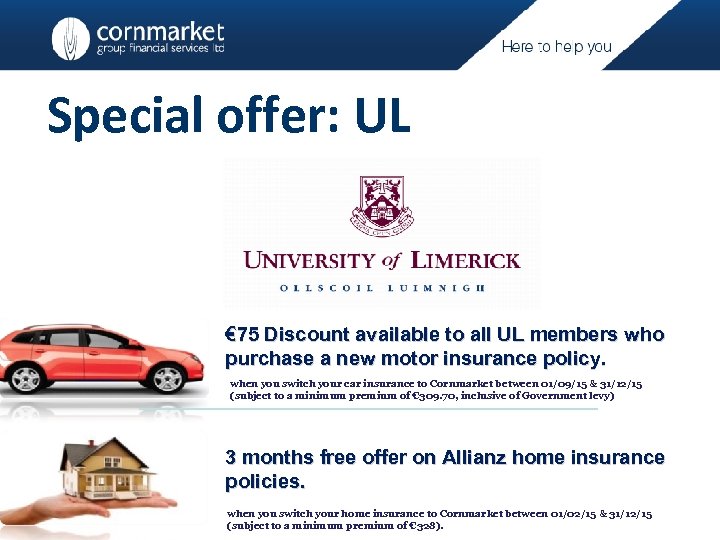 Special offer: UL € 75 Discount available to all UL members who purchase a
