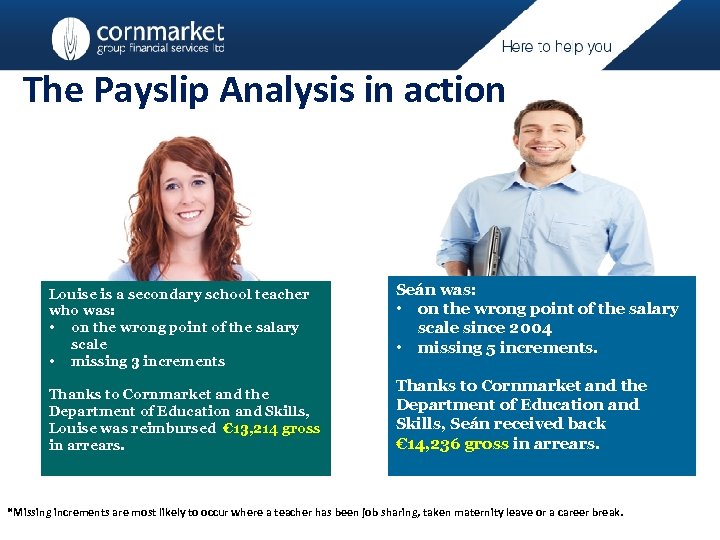 The Payslip Analysis in action Louise is a secondary school teacher who was: •