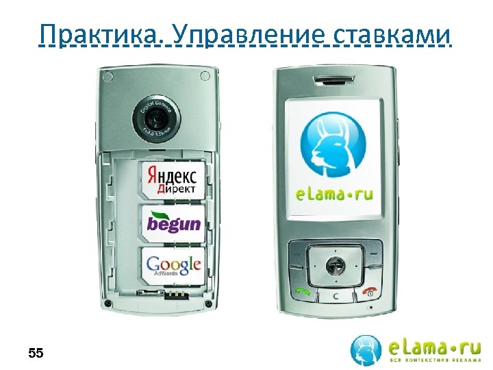 Практика. Управление ставками 55 