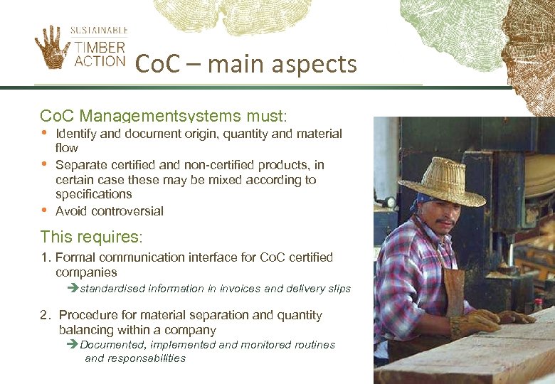 Co. C – main aspects Co. C Managementsystems must: • • • Identify and