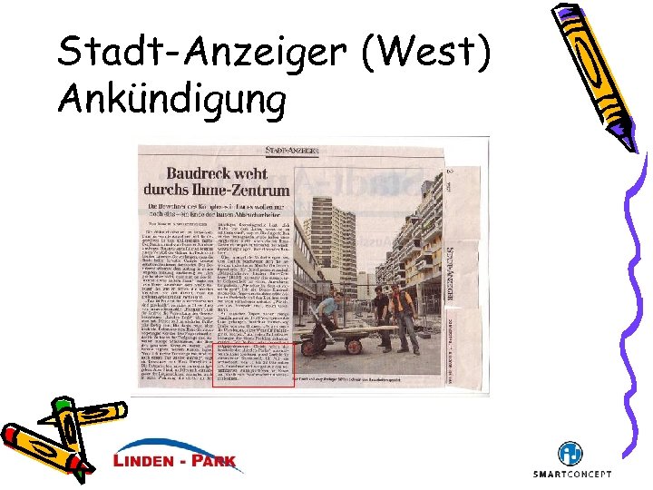 Stadt-Anzeiger (West) Ankündigung 