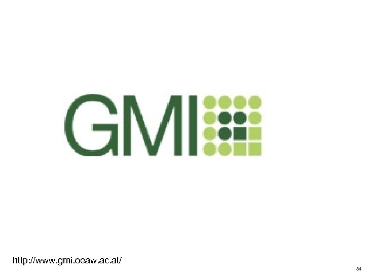 http: //www. gmi. oeaw. ac. at/ 34 