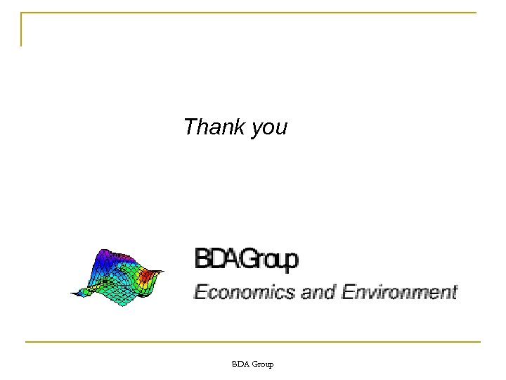 Thank you BDA Group 