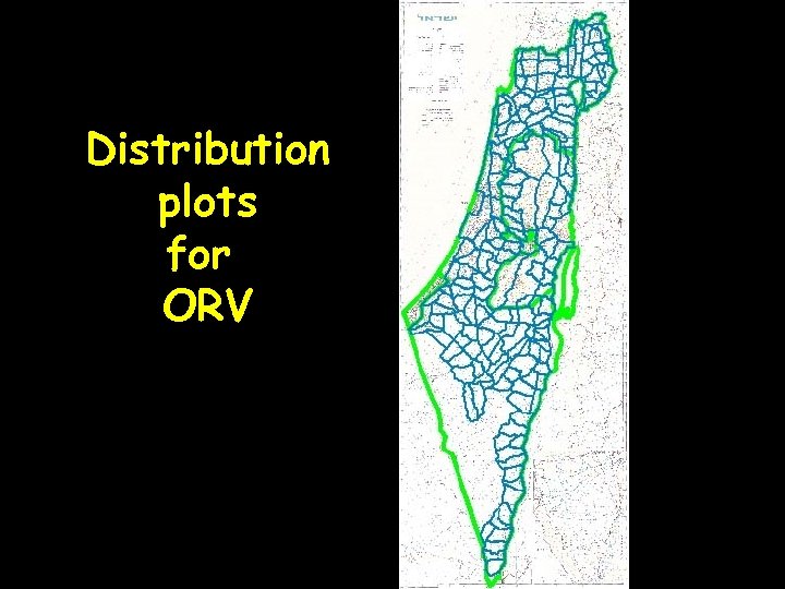 Distribution plots for ORV 