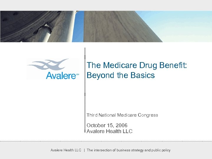 The Medicare Drug Benefit: Beyond the Basics Third National Medicare Congress October 15, 2006
