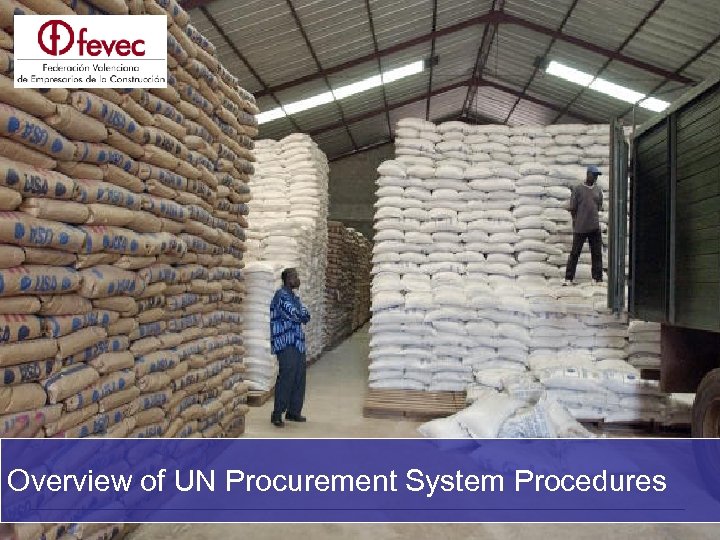 Overview of UN Procurement System Procedures 