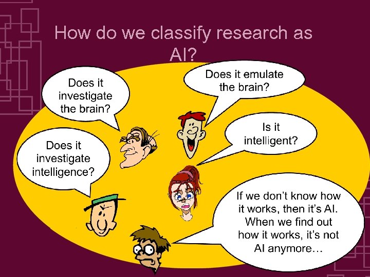 How do we classify research as AI? 15 