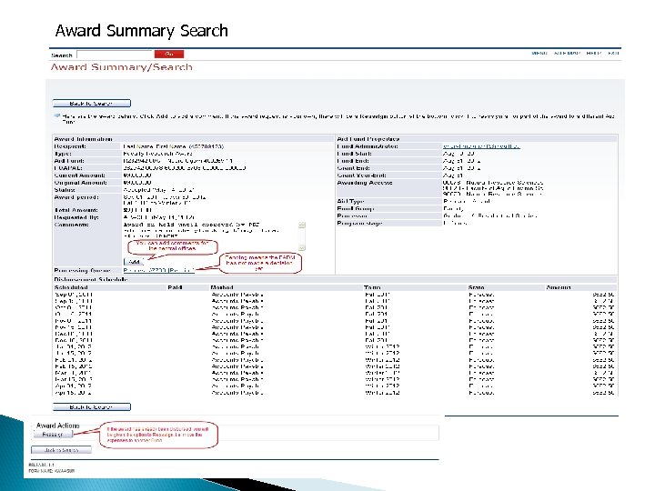 Award Summary Search 55 